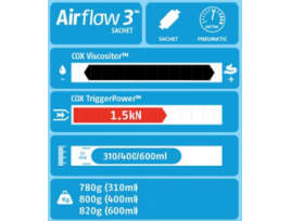 Pistolet pneumatique Airflow 3 Sachet