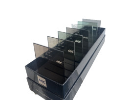 Stopsol: échantillon de verre 10 x 15 cm